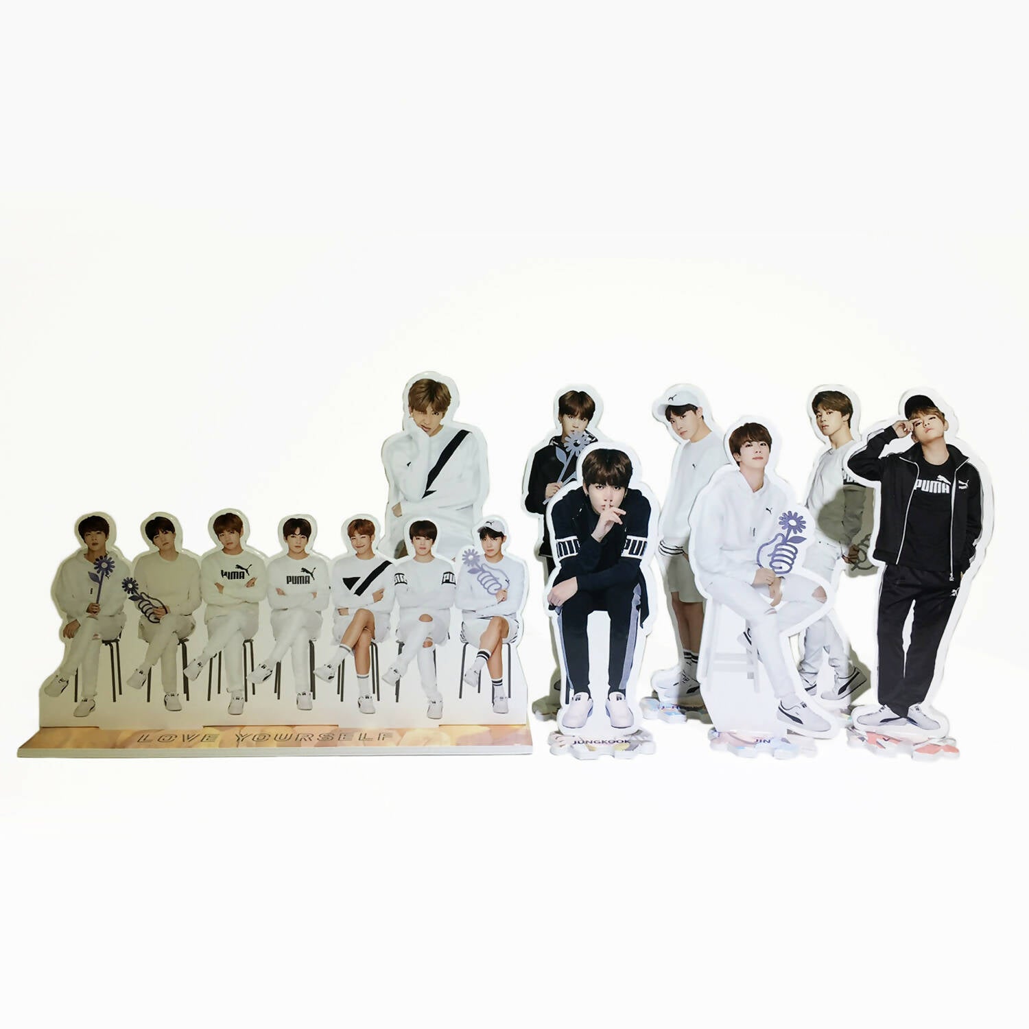 [BTS] BTS Standing Doll Full 7 Member Hard Paper