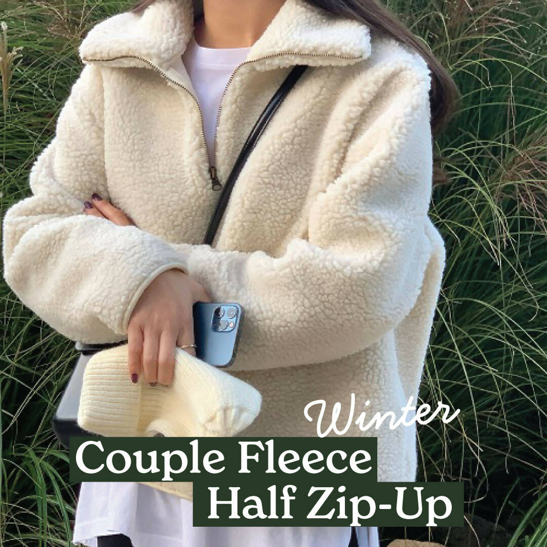 [청담캘리] Fleece Half Zip-Up