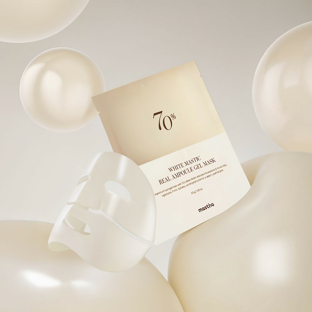 [매스티나] 화이트매스틱 리얼 앰플 겔 마스크 1세트 (4매) White Mastic Real Ampoule Gel Mask (4EA)