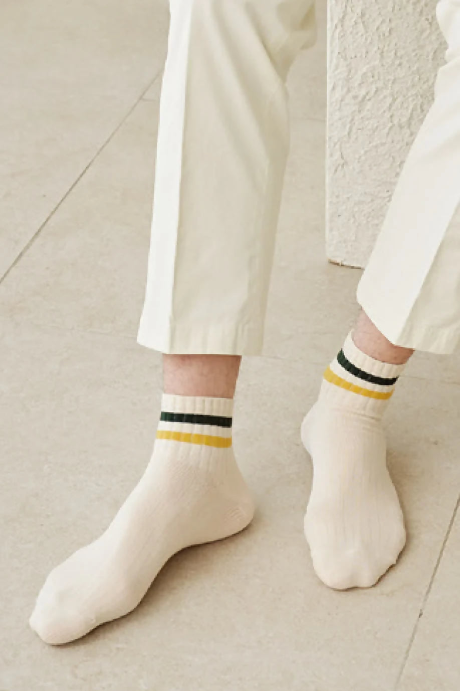 [Daily Sox Studio] 남성용 어센틱 데일리 크루 스니커즈 양말 (5컬러 세트) M Authentic Sneakers Crew Socks (5 Color Set) _ Made in Korea