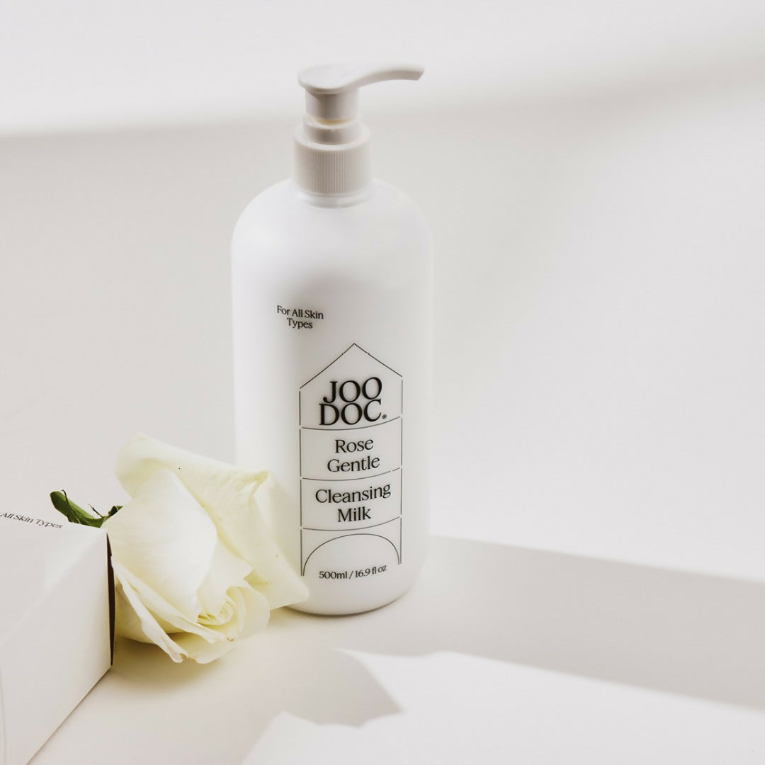 [JOODOC_주닥_피부과 전문의 처방 스킨케어]로즈 젠틀 클렌징 밀크_약산성 1차 클렌징밀크 (250ml, 500ml 중 택1),  복합/민감/피부건강 개선