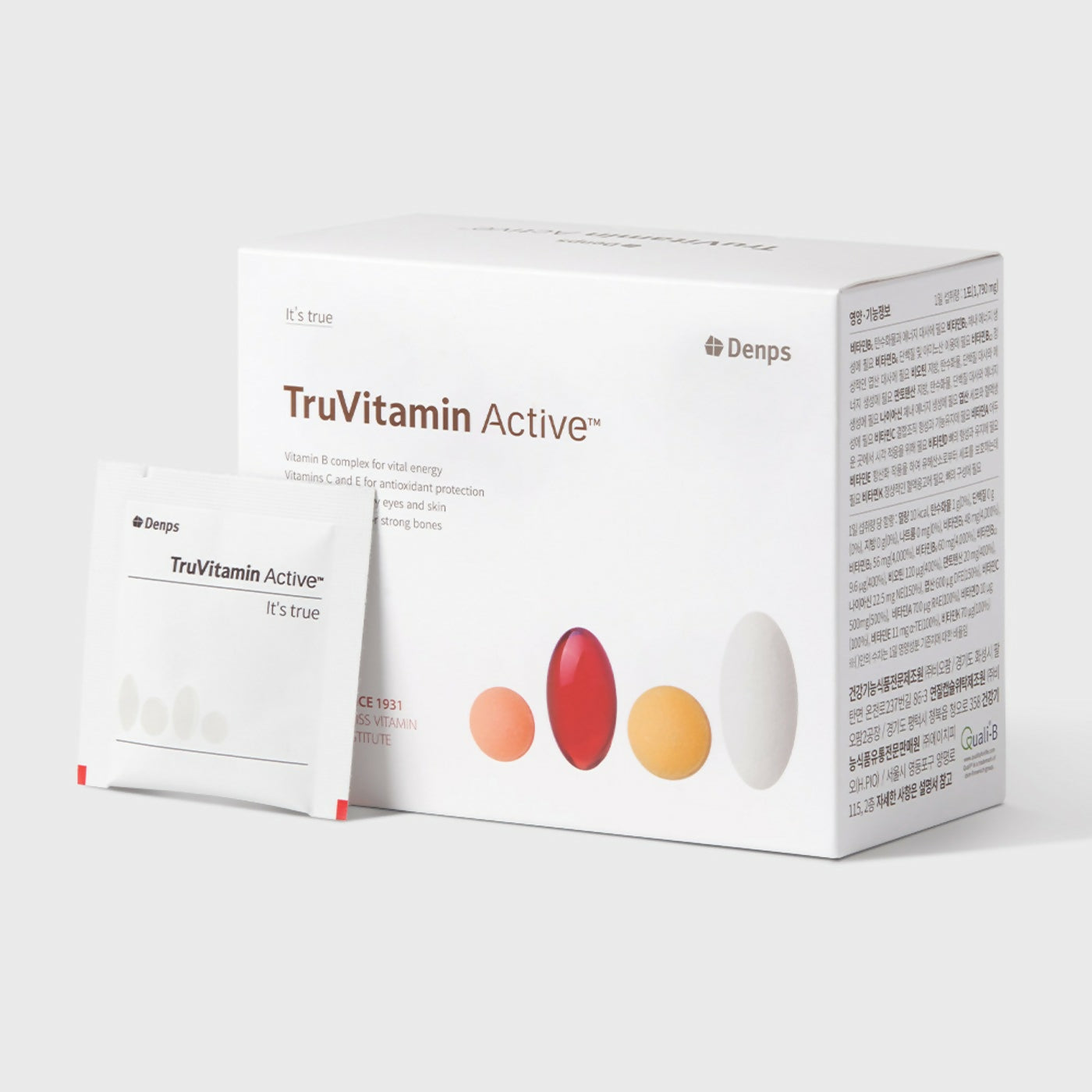 [Denps] 덴프스 X 공유 트루바이타민 액티브 1박스 (1,790mg*30포-1개월분)