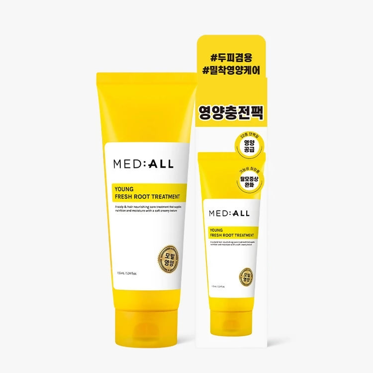 [Mediall] 메디올 영 프레시 루트 트리트먼트 155ml #두피겸용 #올인원영양케어 #밀착영양케어 Young Fresh Root Treatment 155ml