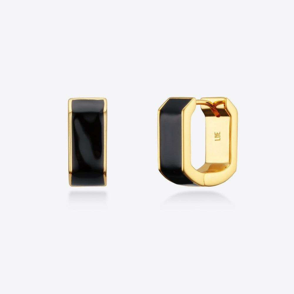 [MSGRN]볼드 팝 스퀘어 훕 귀걸이