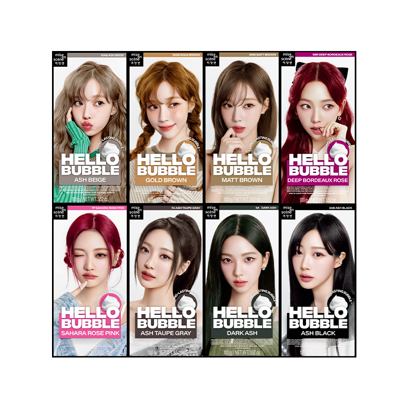 [미쟝센] 뉴 헬로버블 염색 100g, 2팩 New Hello Bubble 100g, 2 pack