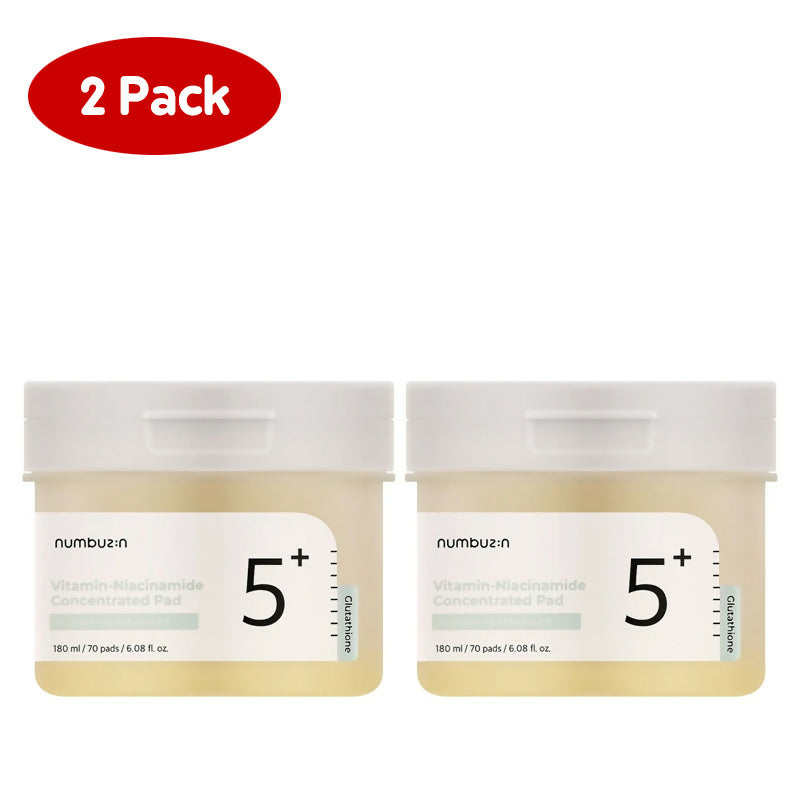 [넘버즈인] 5번 글루타치온C 흔적 필름패드 70패드, 2팩 No.5+ Vitamin-Niacinamide Concentrated Pad (2 pack)