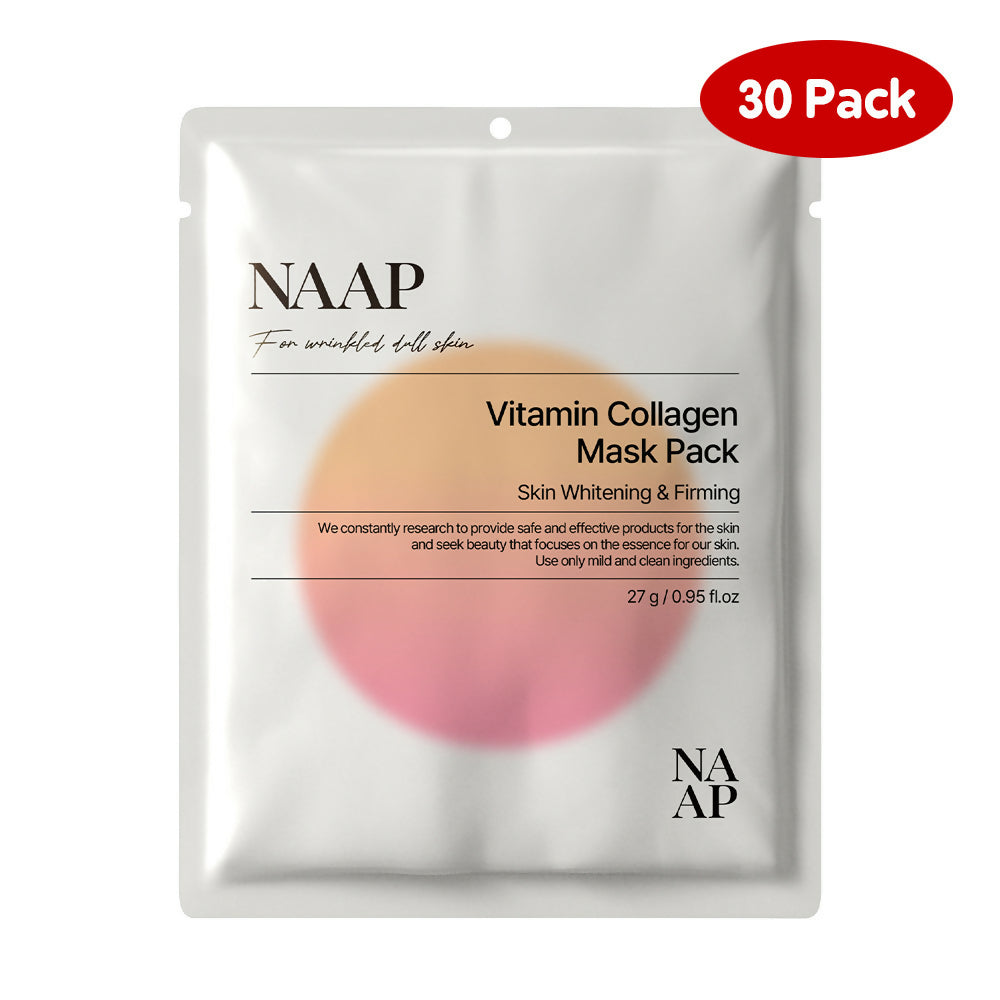 [냅] 비타민 콜라겐 마스크팩 30매 Vitamin Collagen Mask Pack - 30 Sheets