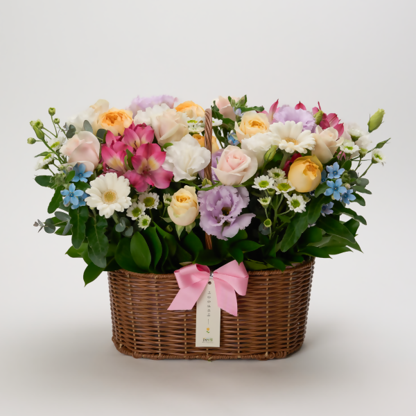 [OnKorea Gifts 한국 배송_꽃배달 서비스]페스티발(화려한 색채의 꽃바구니)- 주문당일 한국 전지역 배송 서비스