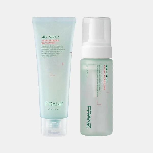 [프란츠] 여드름 케어 멜리시카 트러블 컨트롤 토너 150ml + 젤 클린저 120ml