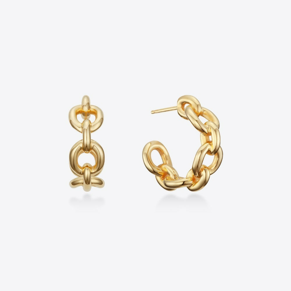 [MSGRN]볼드 체인 귀걸이