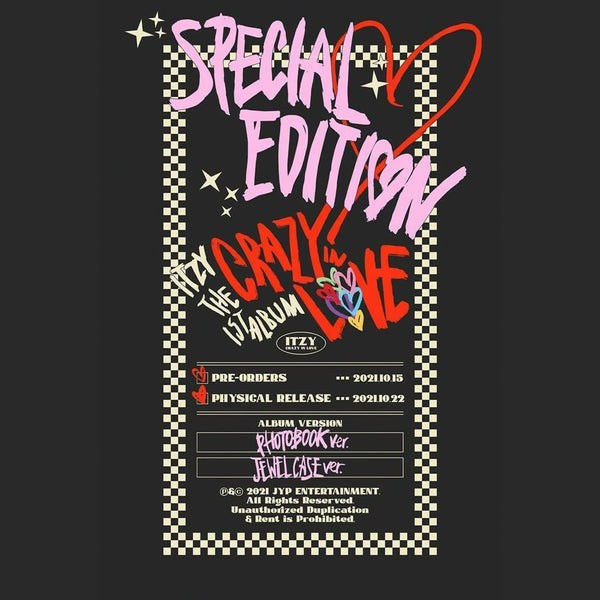 ITZY] CRAZY IN LOVE The 1st Album Special Edition Jewel Case Ver