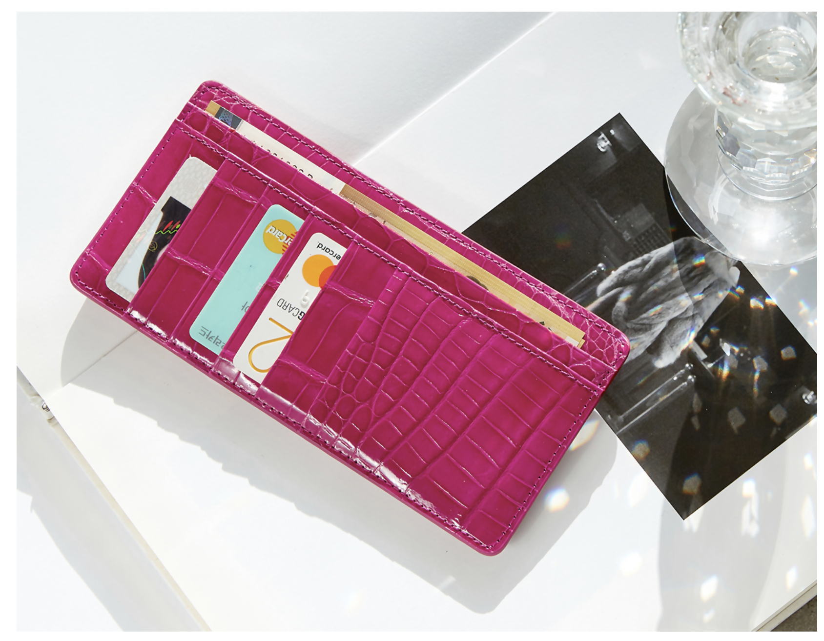 [KRIS TALLEN - 프리미엄 악어백 브랜드] 프리미엄 헹롱사 나일 악어가죽 지갑 라미 (Lamy) / Made in Korea / 연예인 협찬브랜드 선물용 - ODK Direct(주문당일출고)