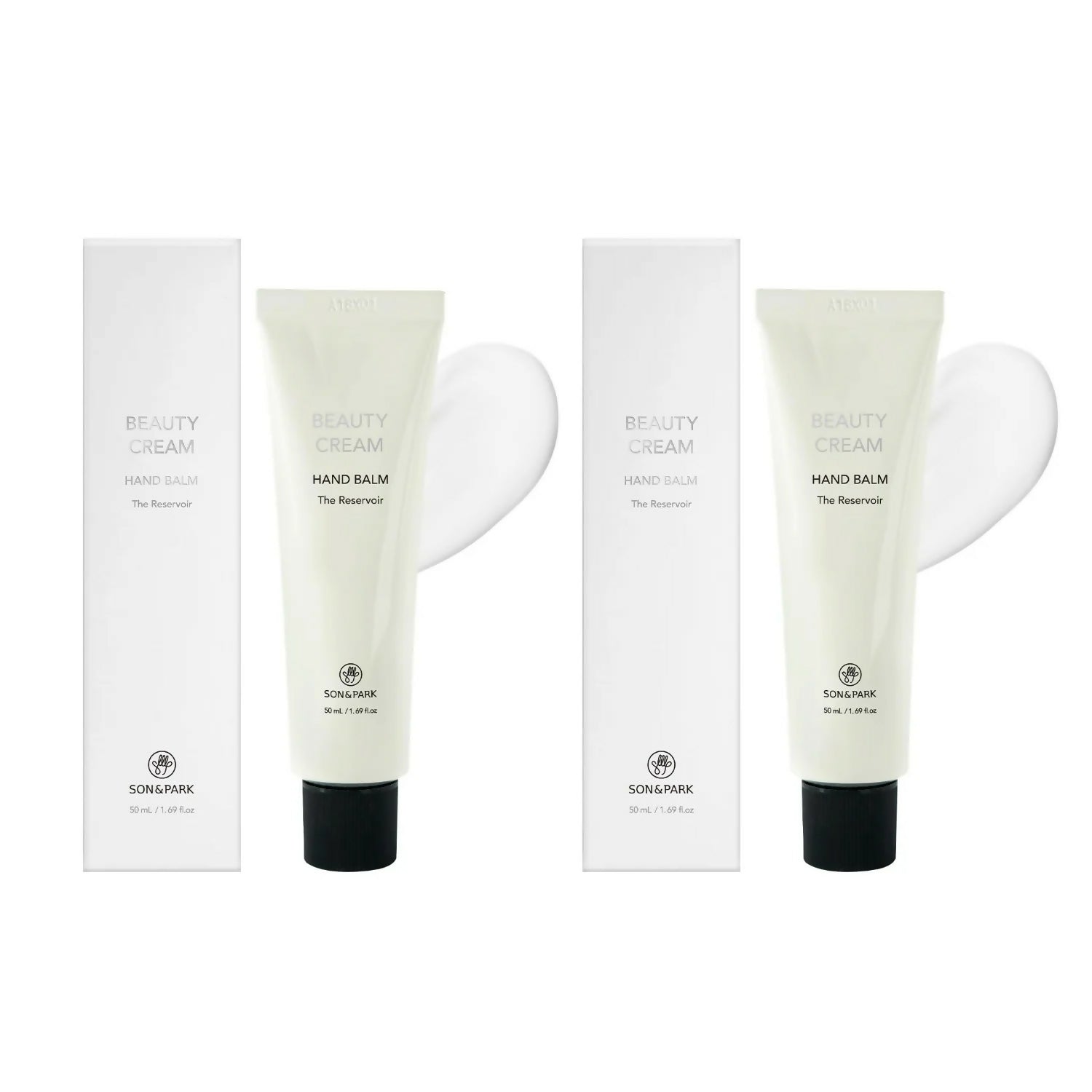 [1+1 유통기한임박][SON&PARK] Beauty Water 손앤박 비건 핸드 밤 크림 50mL 2개 묶음 #THE RESERVOIR