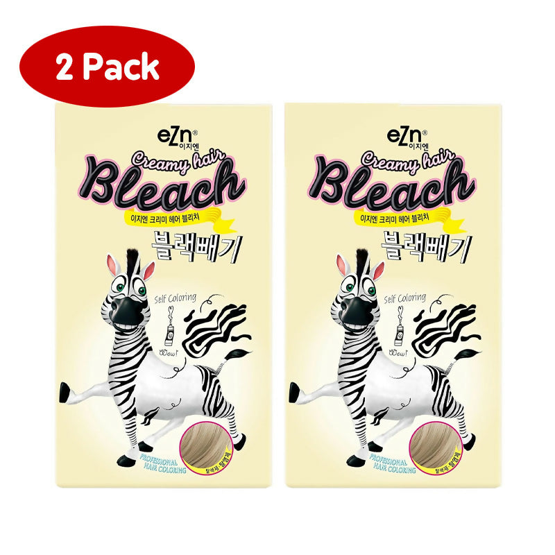 [이지엔] 크리미 헤어블리치 블랙빼기 탈색 염색 2팩 Creamy Hair Bleaching Cream 2 Pack