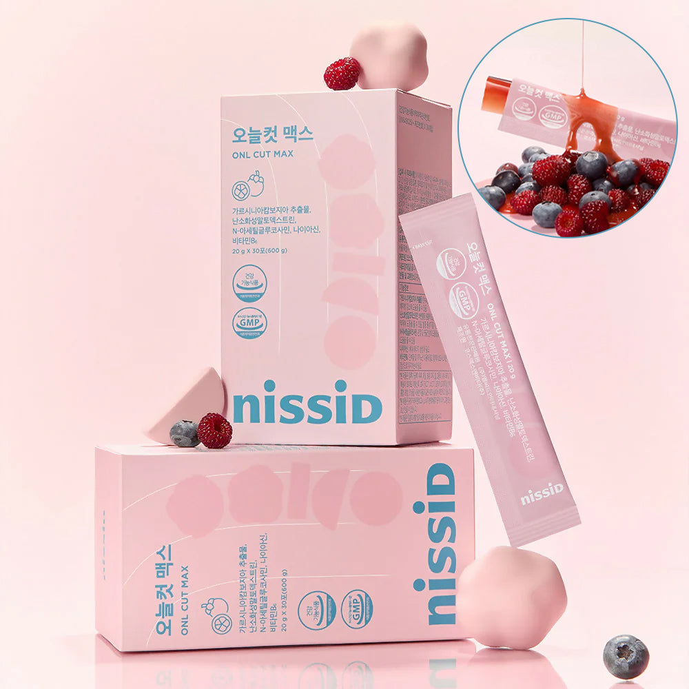 [nissid] 니씨드 오늘컷 맥스 젤리 20gx30포 #체지방감소 #혈당상승억제 #에너지생성 새콤달콤 베리 맛 ONL CUT MAX