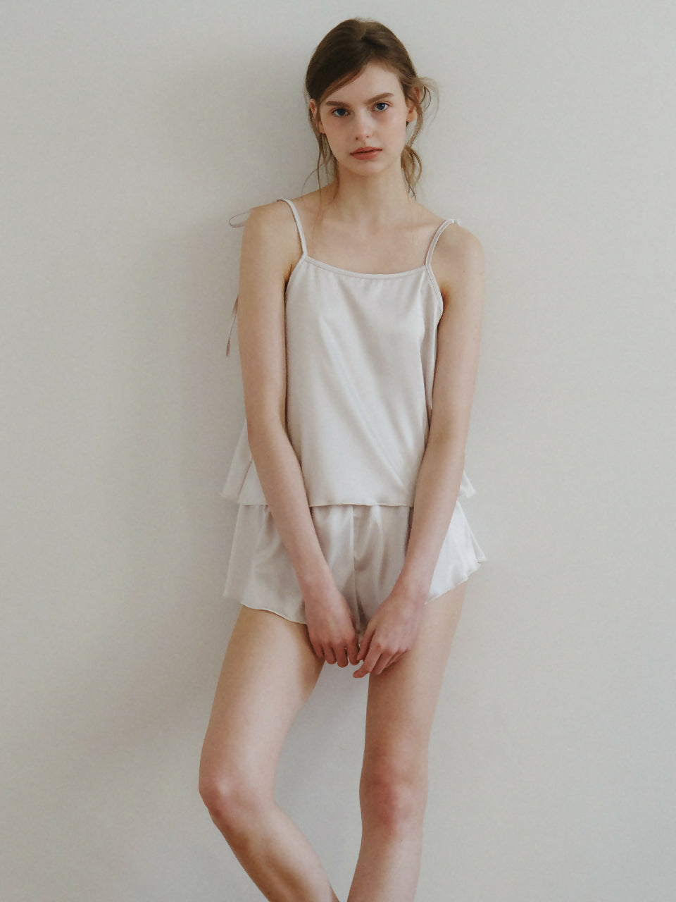 [Eau Clair 오끌레르-한소희,한예슬 Pick] 카밀 새틴 캐미솔+팬츠 파자마 SET Camille Satin Camisole + Pants Pajama Set / 무신사, 29cm 화제의 브랜드