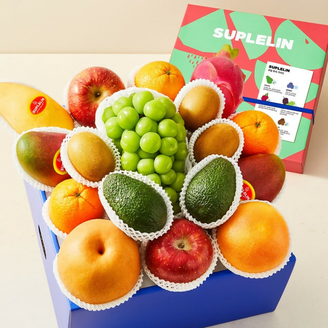 [OnKorea Gifts 한국 배송_과일선물세트]프리미엄 혼합과일 선물세트 5.3kg(10종)