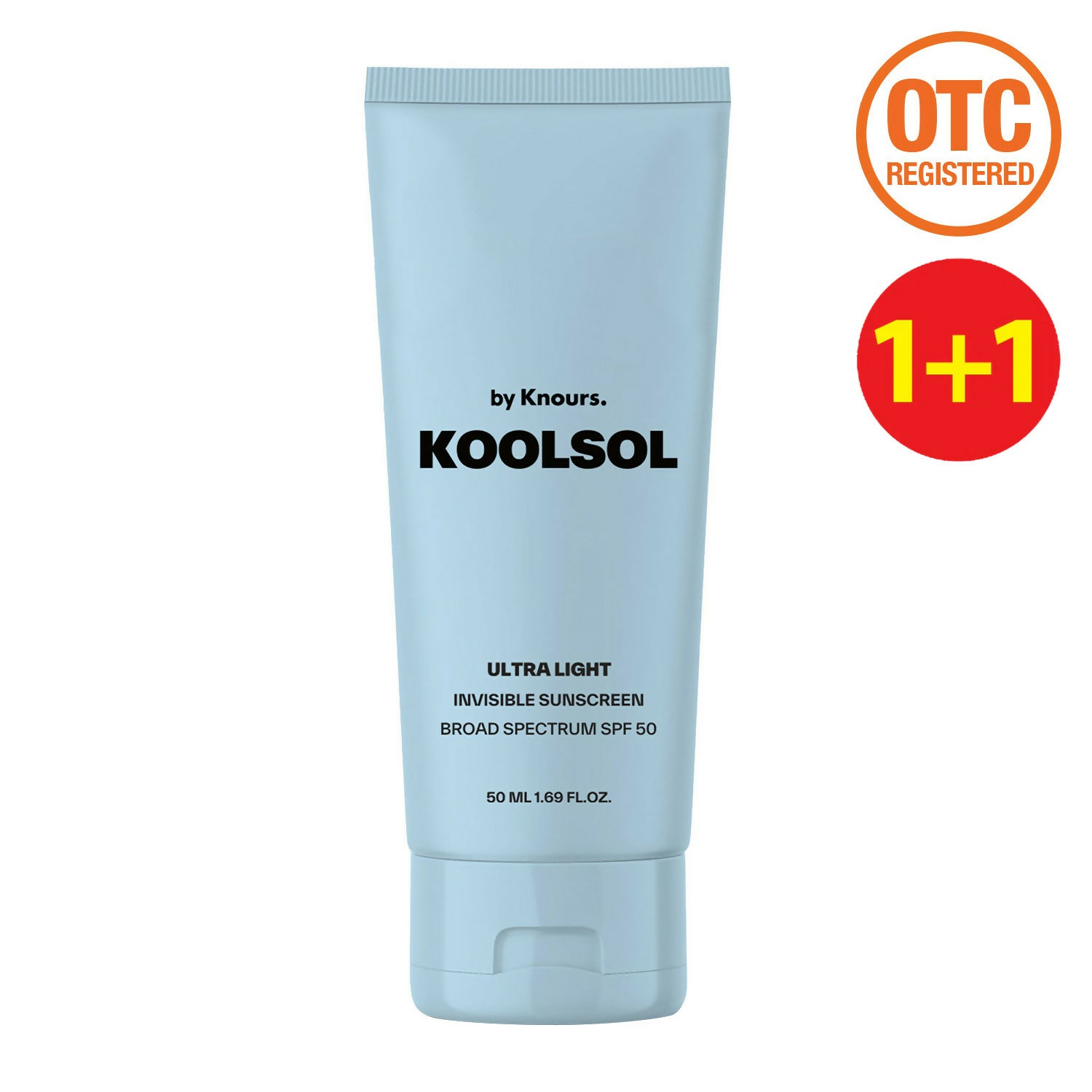 [Knours] 놀스 쿨솔 울트라 라이트 인비저블 선스크린 50ml (SPF 50) (1+1)