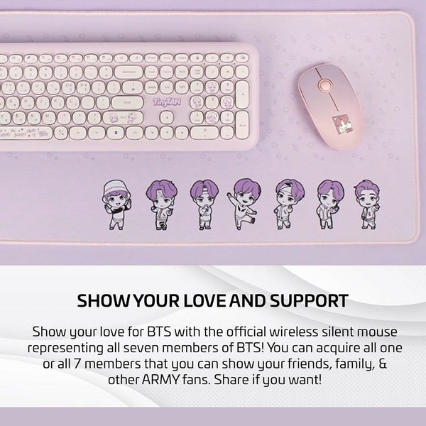 [BTS] TinyTan Wireless Computer Mouse with Silent Click - ODKSHOP