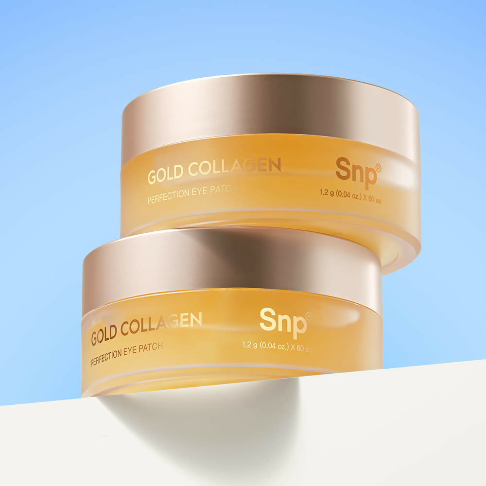 [Snp]Snp 골드 콜라겐 퍼펙션 아이패치 마스크팩 주름 잡티 미백 탄력 60매 - 올리브영 아이패치 1위