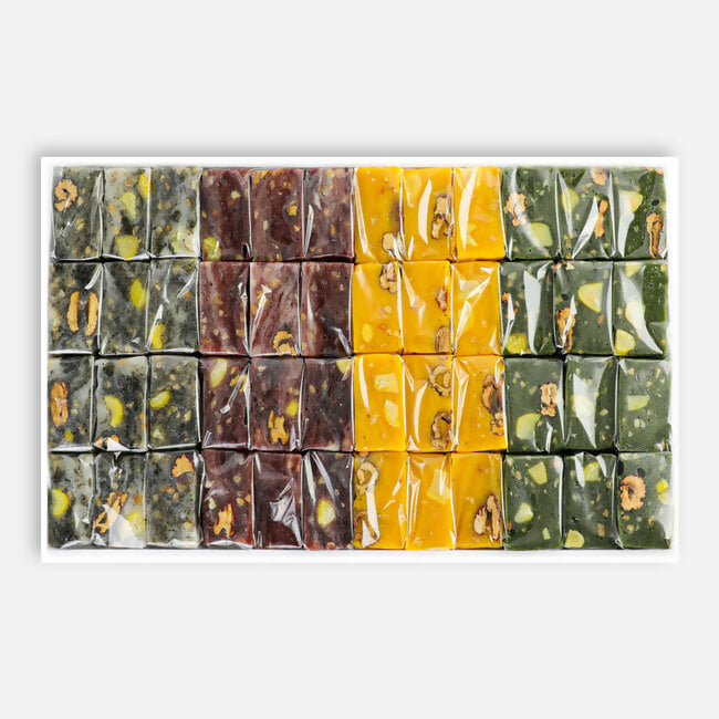 [OnKorea Gifts 한국 배송_고급 떡 선물세트]방배동서민갑부구름떡집 설봄_구름떡(고급영양떡) 흑임자+팥앙금+단호박+제주쑥 4종 선물세트(대,중,소 중 택1)