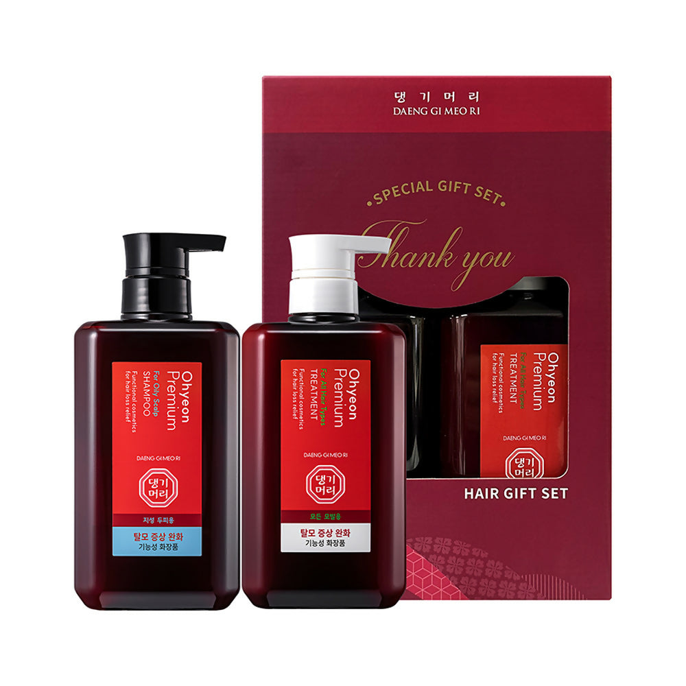 [TIMEDEAL] [Daeng Gi Meo Ri] 댕기머리 오현 프리미엄 스칼프 샴푸 500ml+트리트먼트 500ml (지성 두피용)