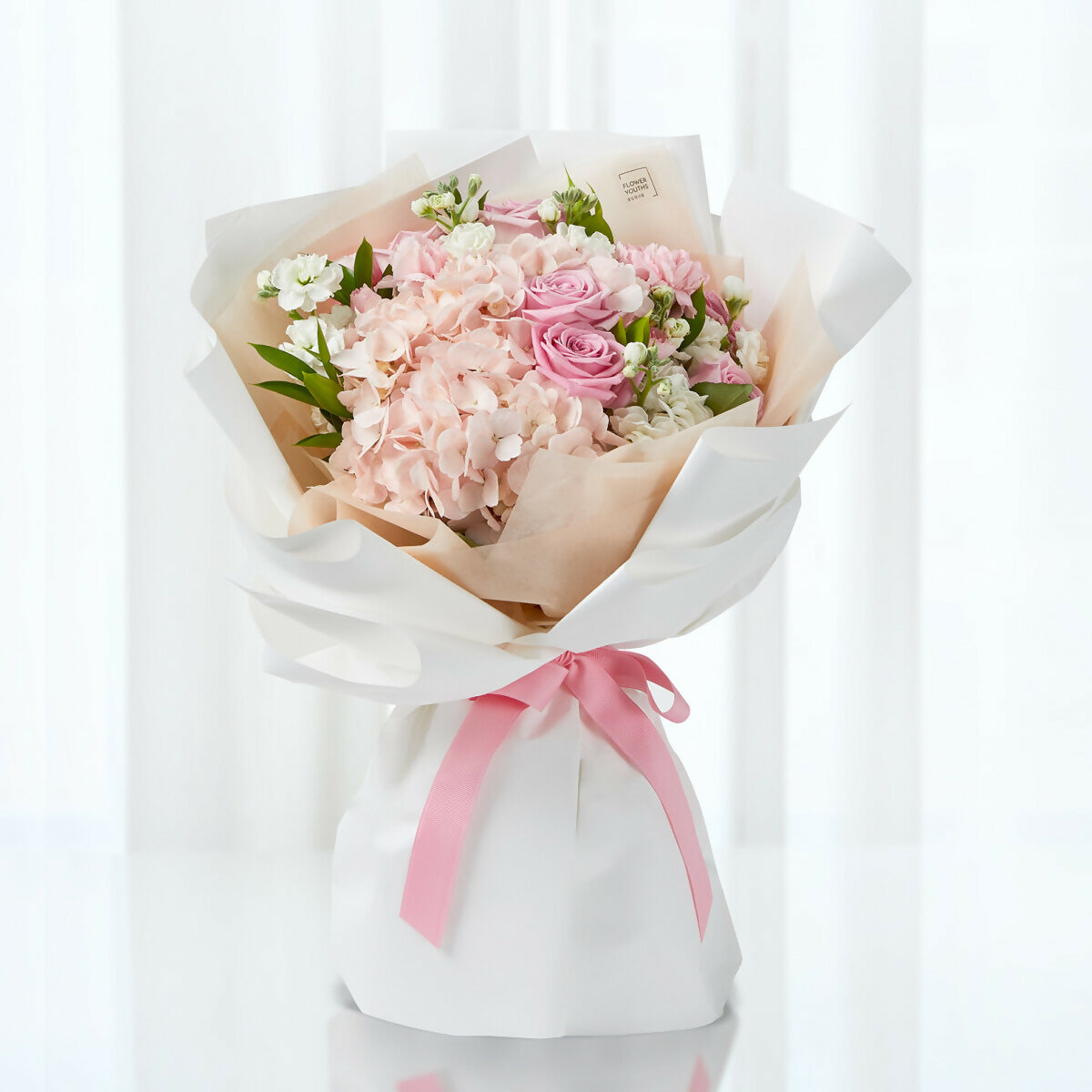 [OnKorea Gifts 한국 배송_꽃배달 서비스]러빙유(수국꽃다발)- 주문당일 한국 전지역 배송 서비스