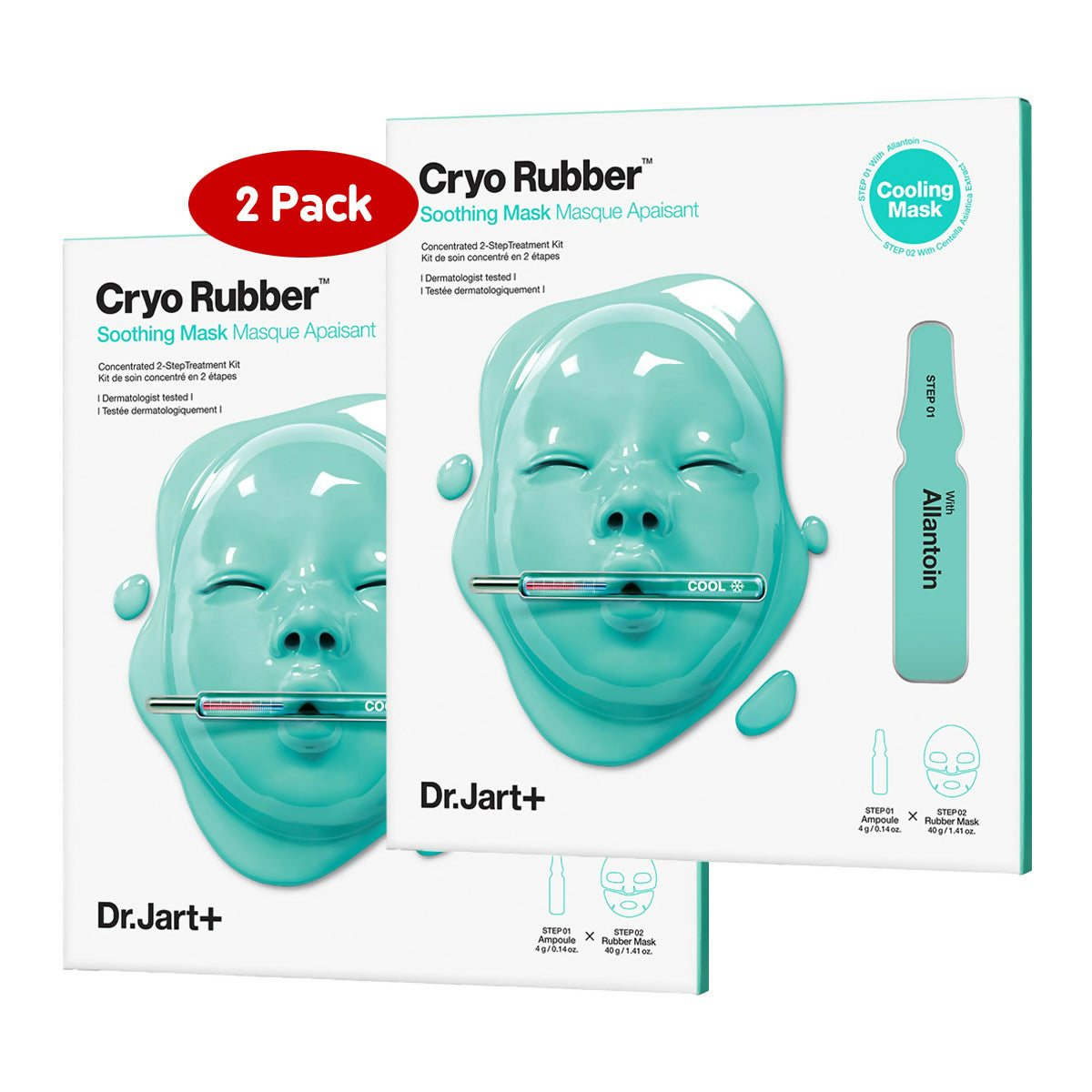 [닥터자르트] 크라이오 러버 수딩 마스크 (2팩) Cryo Rubber with Soothing Allantoin Mask