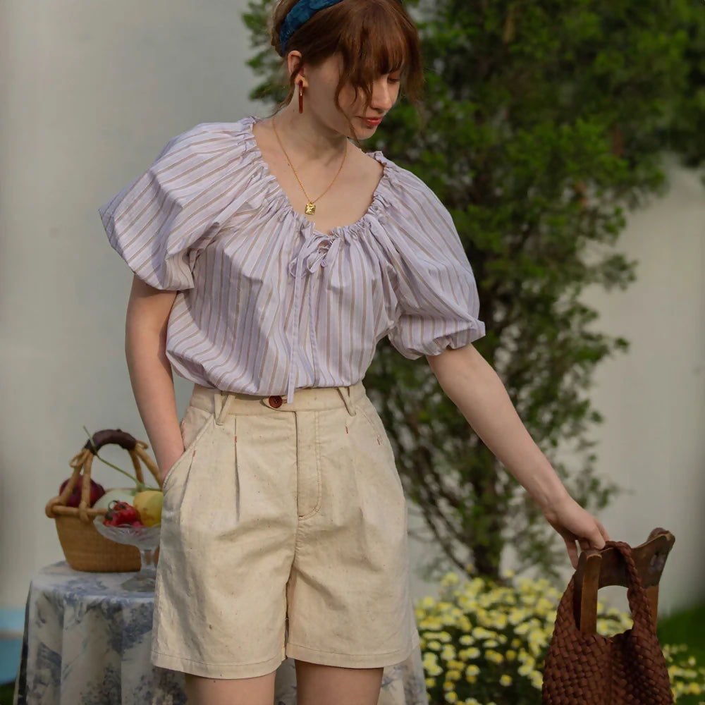 르니나LAUREN Daily Half Pants - Beige