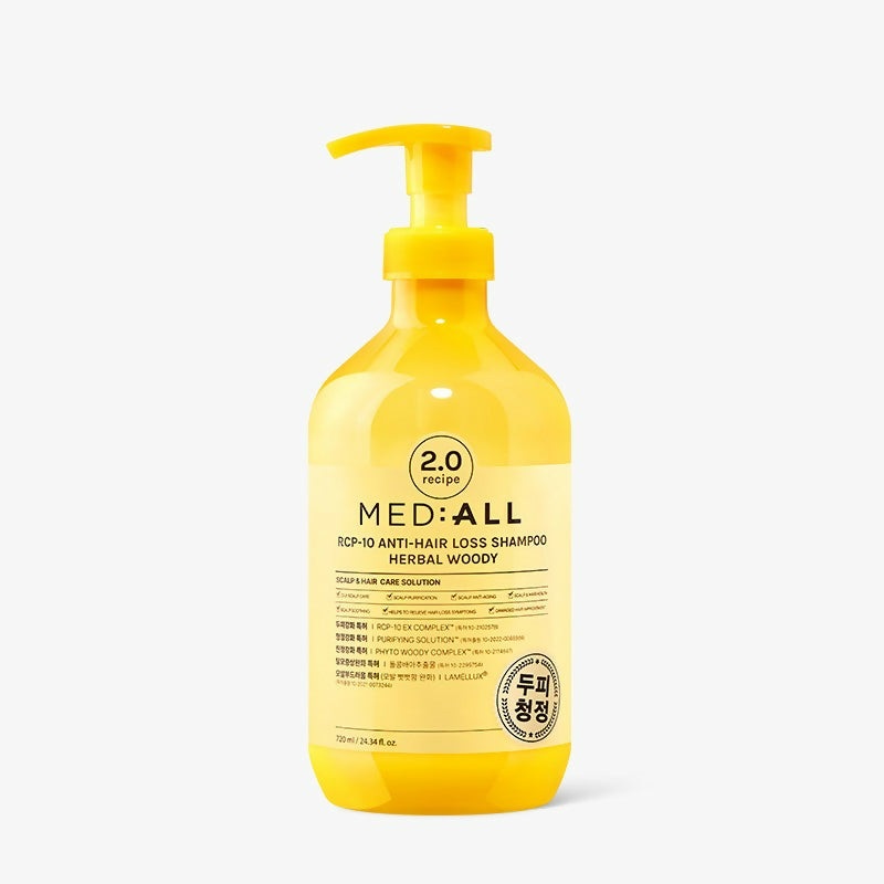 [Mediall] 메디올 두피청정샴푸 [허브 정원향] 300ml #판매1위 #탈모샴푸 #지성두피 Rcp-10 Anti Hair Loss Shampoo Herbal Woody 300ml