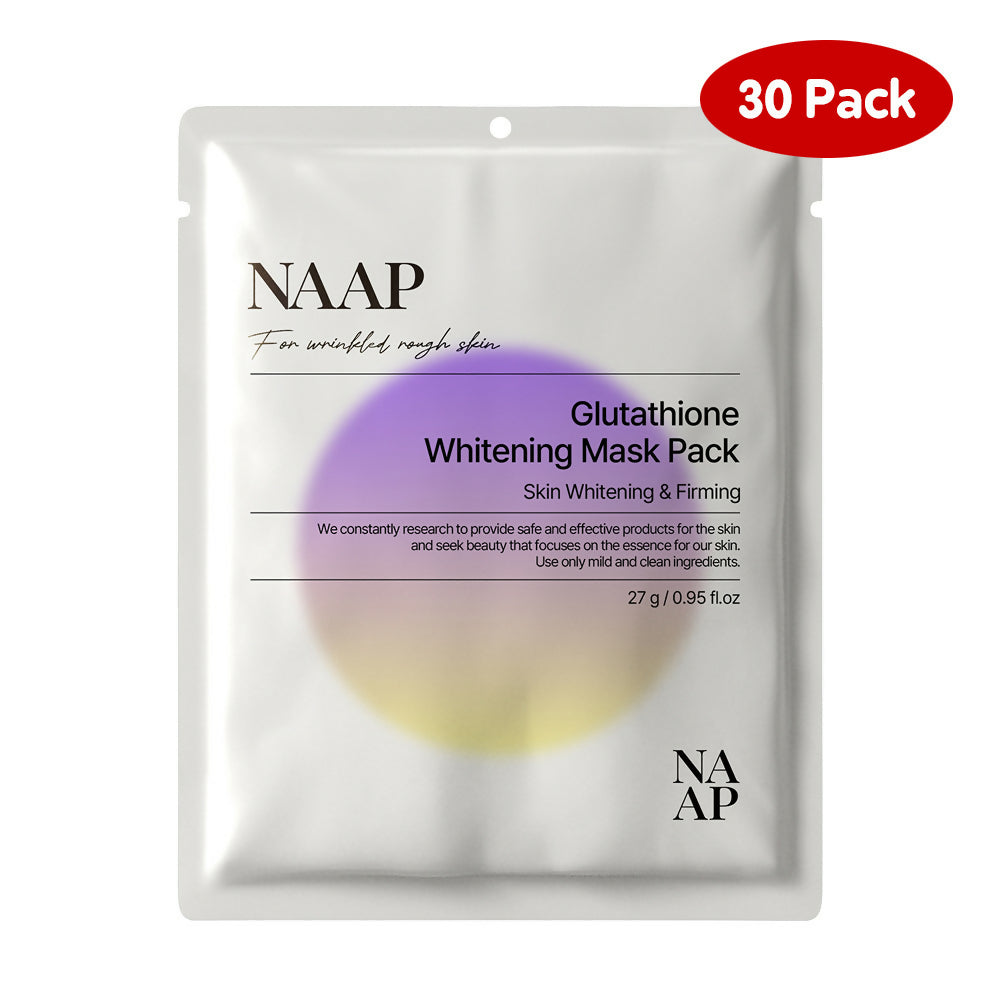 [냅] 글루타치온 화이트닝 마스크팩 30매 Glutathione Whitening Mask Pack - 30 Sheets