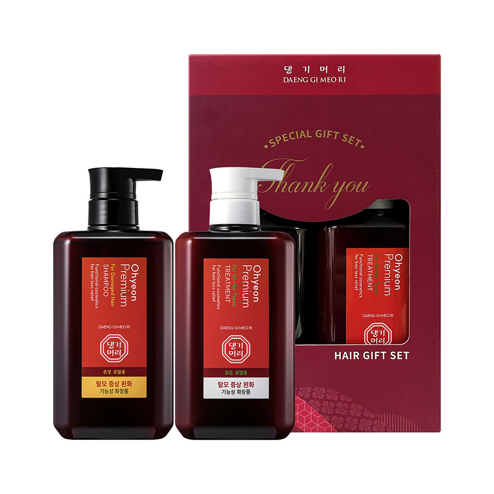 [TIMEDEAL] [Daeng Gi Meo Ri] 댕기머리 오현 프리미엄 스칼프 샴푸 500ml+트리트먼트 500ml (손상 모발용)