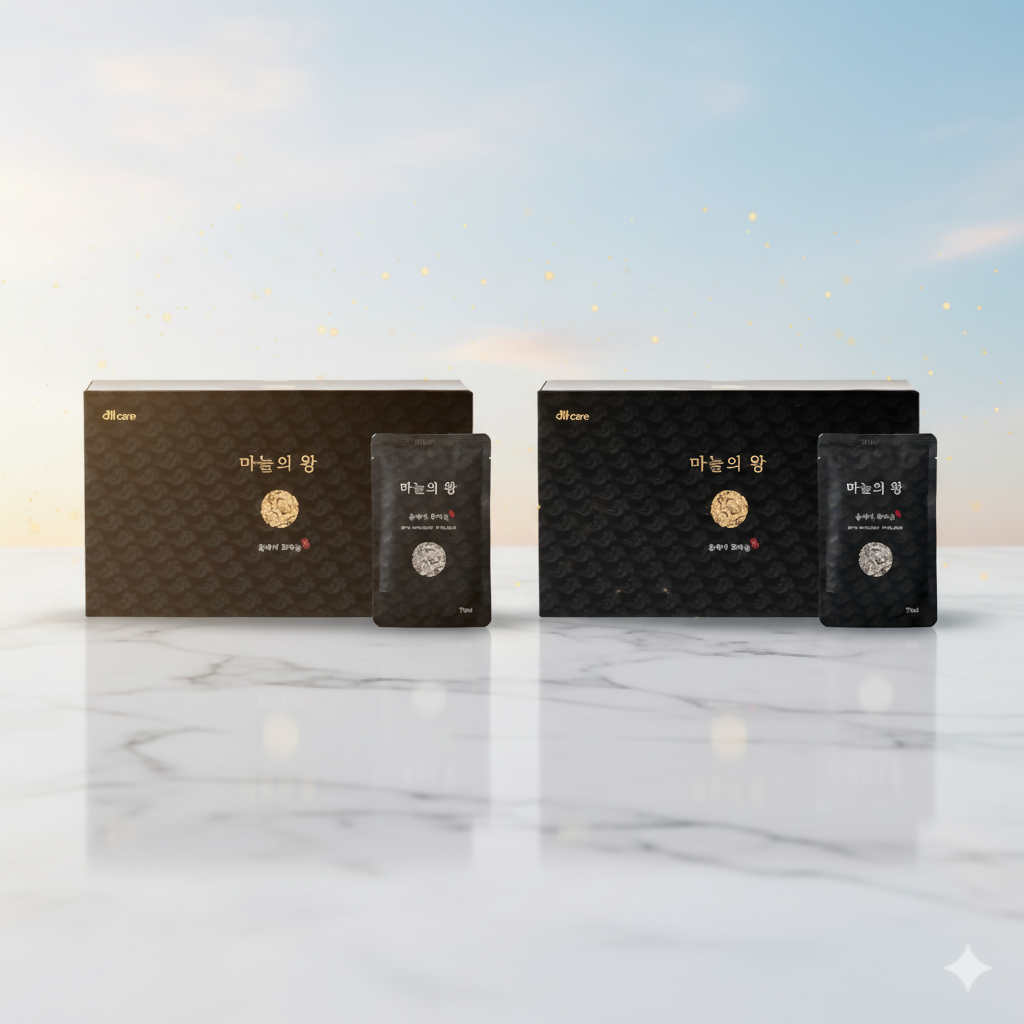 The King of Garlic (마늘의 왕)-2BOXES – All-Care Black Garlic Extract (30 Pouches, 70ml Each)