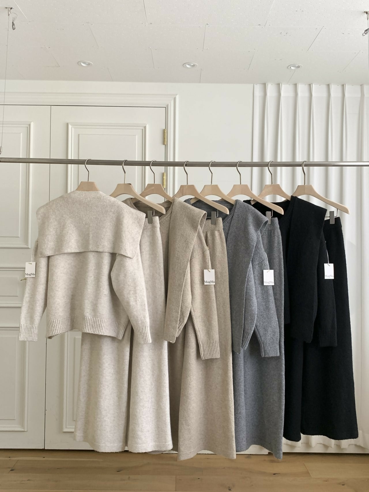 3pcs 머플러세트 울소재 디테일(다솜)