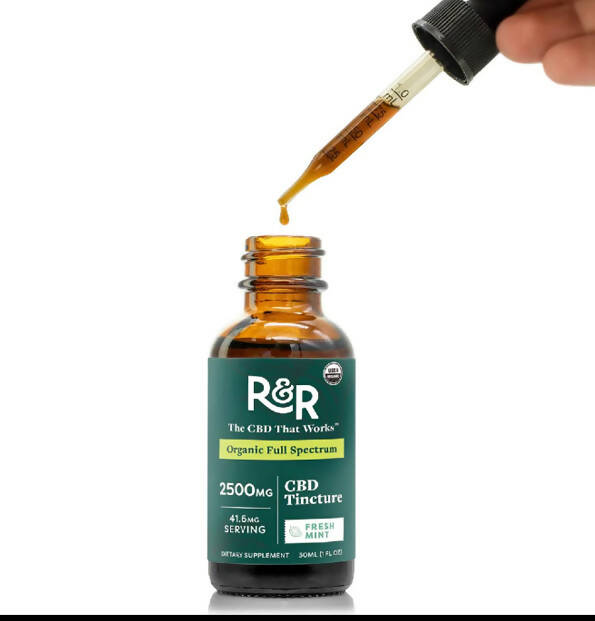 2 Boxes of R&R Medicinal 2500MG Fresh Peppermint CBD Tincture
