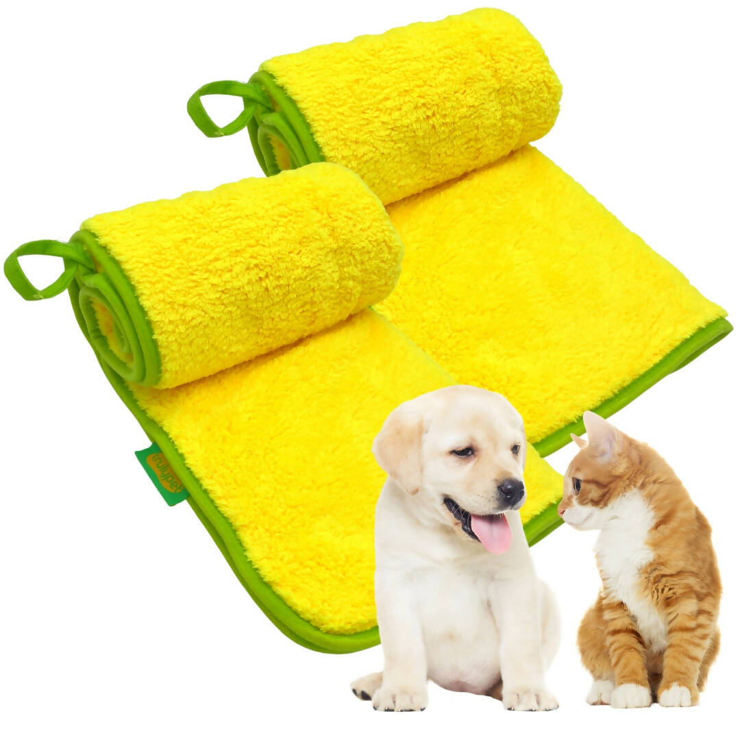 Ultra Absorbent Sponge Towel for Pets - Bath Towels - Green – TrulyPet