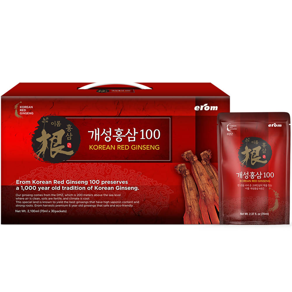 Erom Korean Red Ginseng (이롬 개성홍삼 100) 30 packets