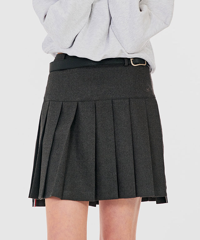 BENECIA 12 Brushed Classic Skirt - Gray