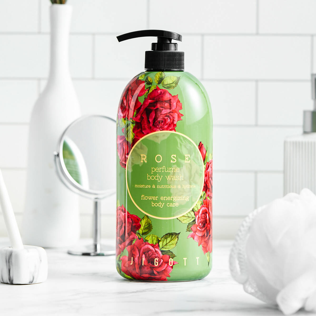 [Jigott] Rose Perfume Body Wash 750ML