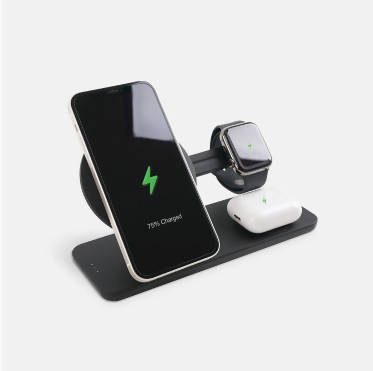 |AUTOWAER| 썬더 3 in 1 맥세이브 무선충전 스탠드 (아이폰+에어팟+애블와치 동시 충전)