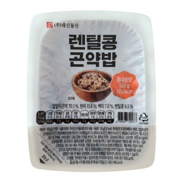 [Daesinmoolsan] Lentil Konjac Rice 150g 10EA