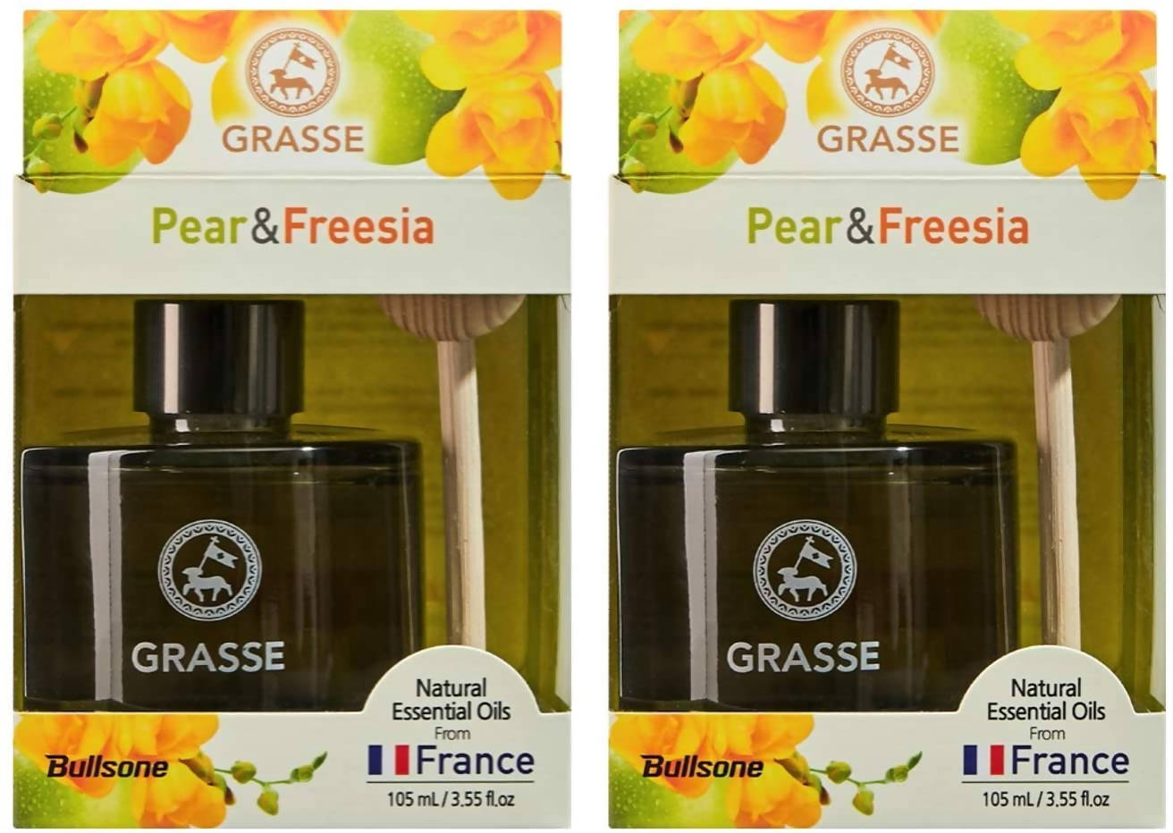 [Bullsone] Car Diffuser Natural Essential Oil - Pear & Freesia (2 Pack)