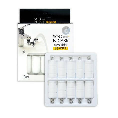 SOO N CARE ROTATABLE FILTER TAP REPLACEMENT FILTERS x 10EA