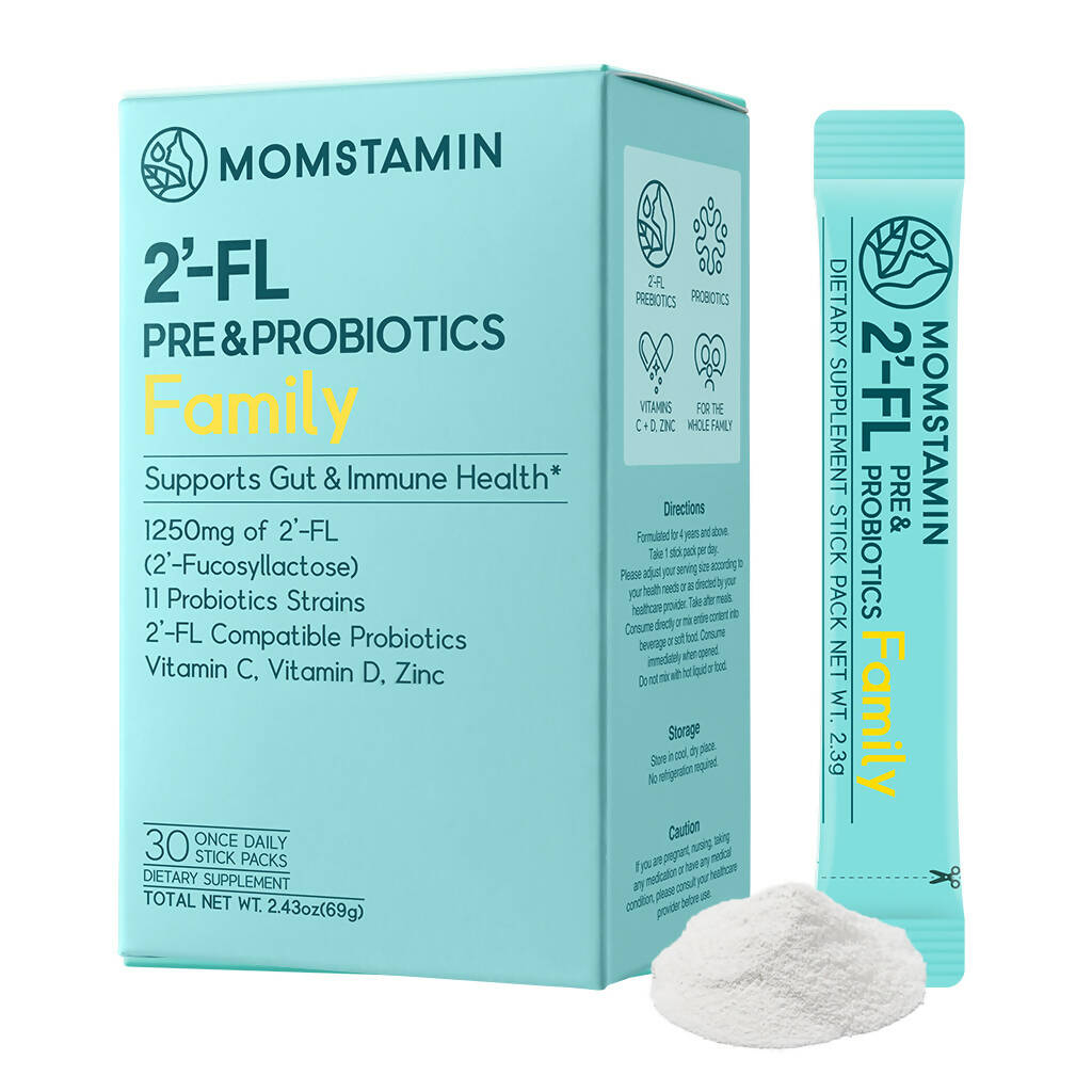 맘스타민 2'-FL 유산균 패밀리 1개월분 장건강 면역 (30포x1박스)