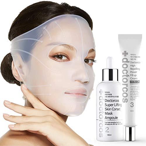 [DOCTORCOS] Super Lifting Skin Mask Set | Silicone Mask + Mask Ampoule + Fill up Wrinkle Cream