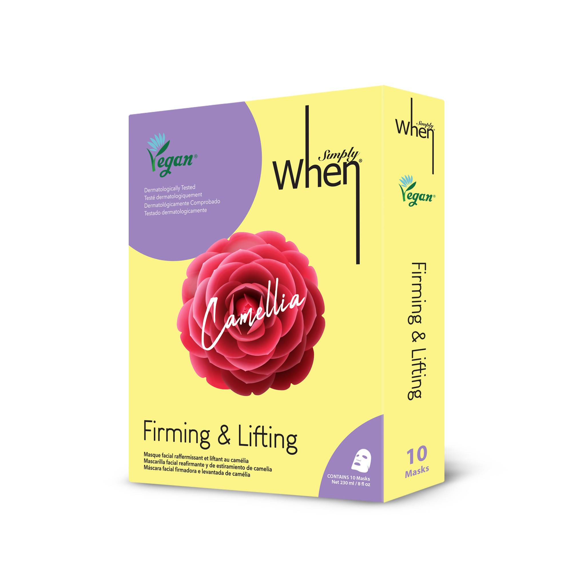 [Simply When Vegan] Camellia Firming & Lifting Mask (10 pack)