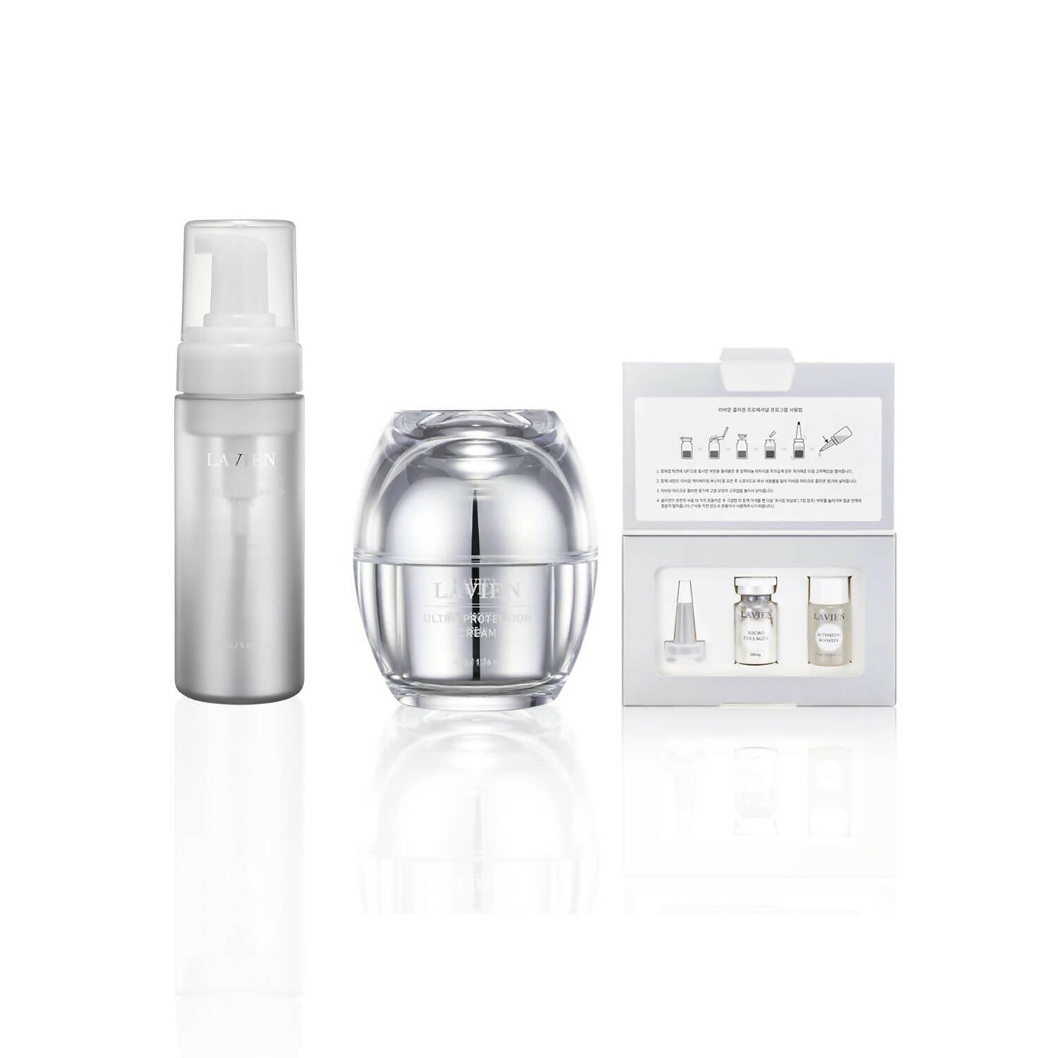 [Lavien Renewal Set#1] Ultra Protection Cream + Centella Creaming Toner + Collagen Professional Program (1week)