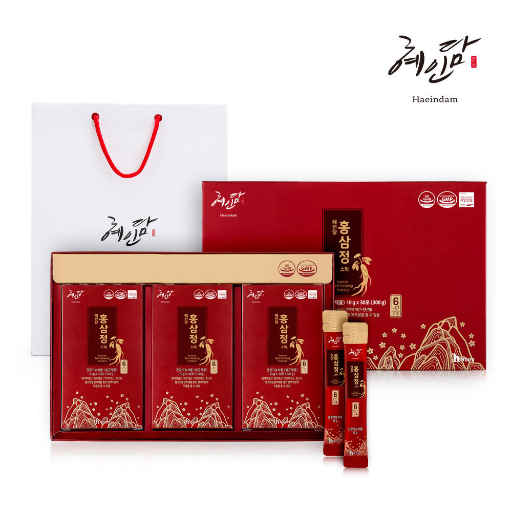 [HAEINDAM] Korean Red Ginseng Extract + FREE Gift Bag