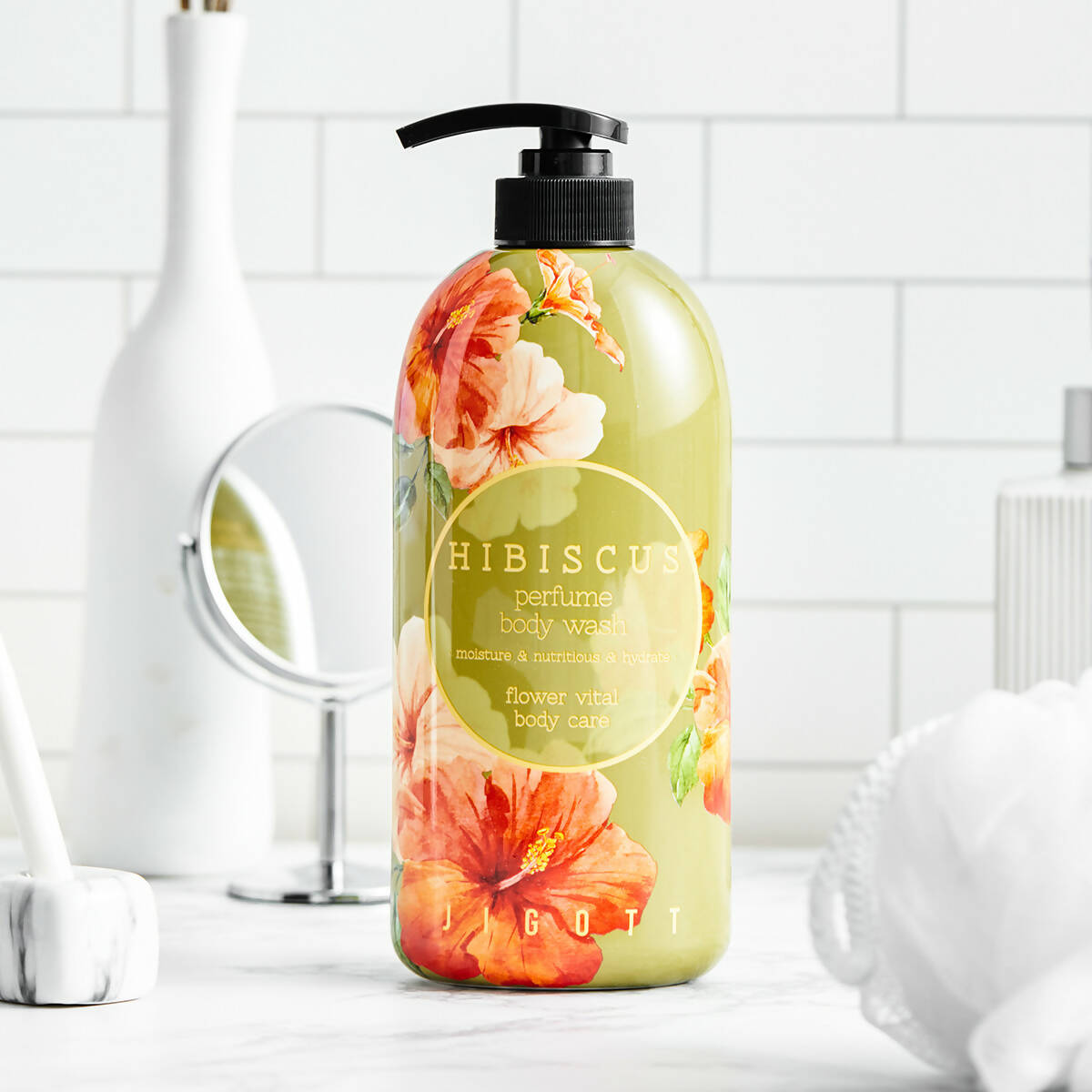 [Jigott] Hibiscus Perfume Body Wash 750ML