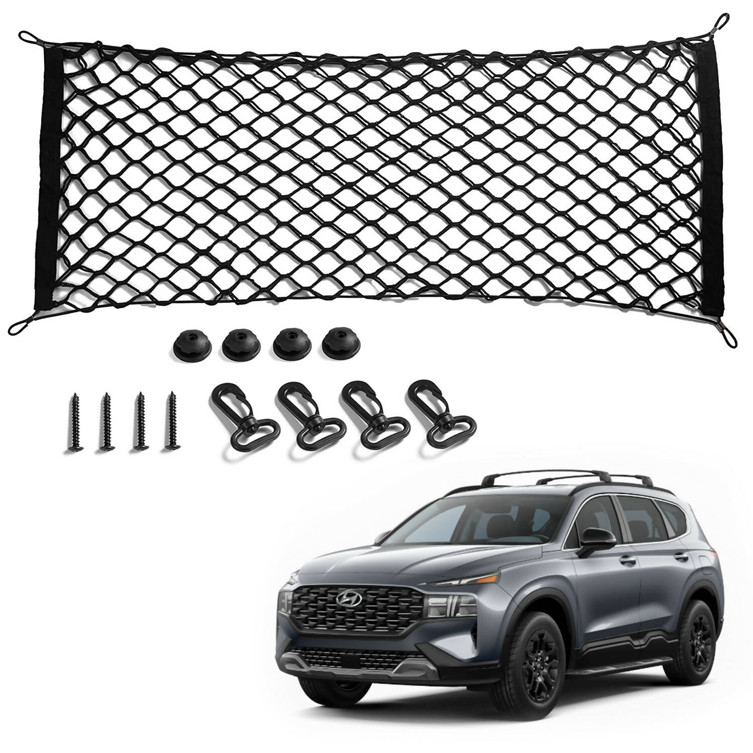 |AUTOWEAR| Universal Cargo Net for Sedan or SUV [MADE IN USA]
